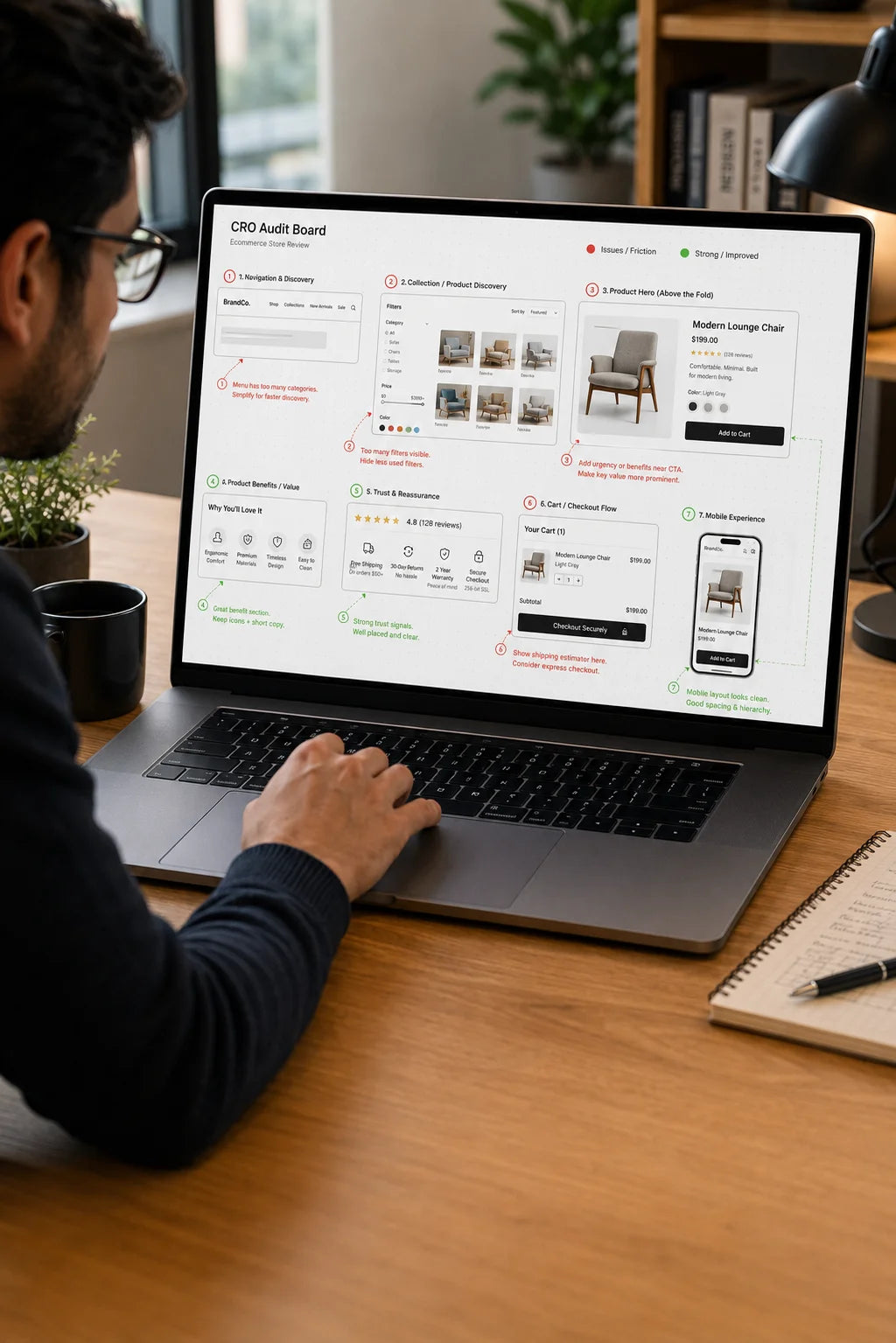 Shopify CRO optimization for improving product discovery, user journeys and conversions
