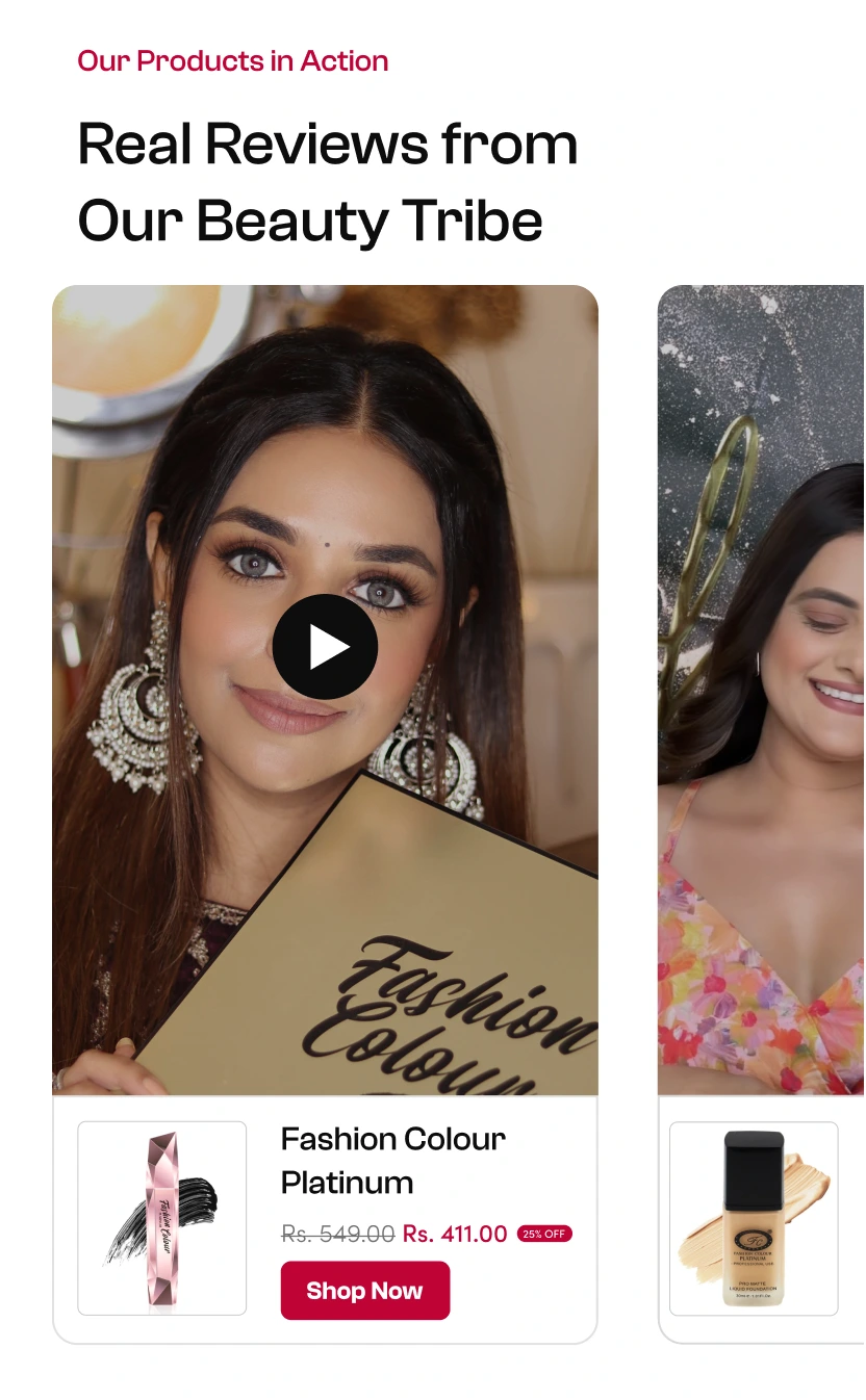 Fashion Colour video Section