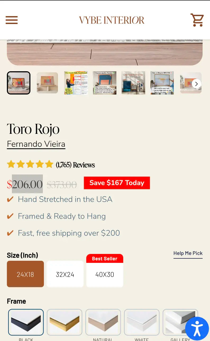Vybeinterior pdp info