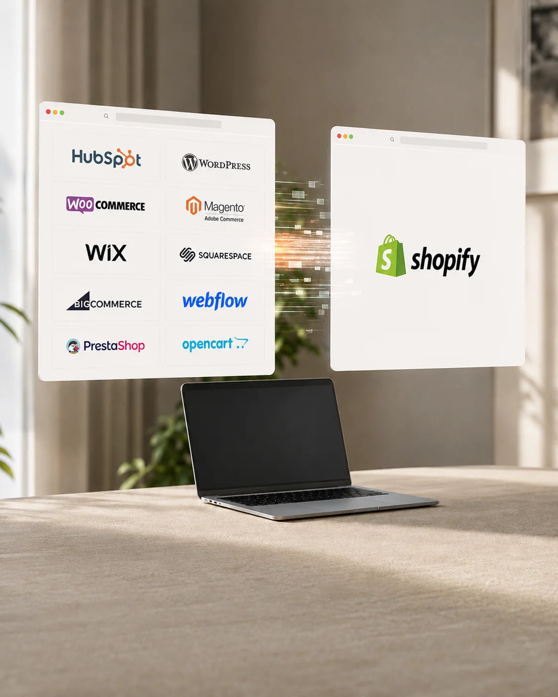 Shopify migration for moving products, content, store data and redirects safely